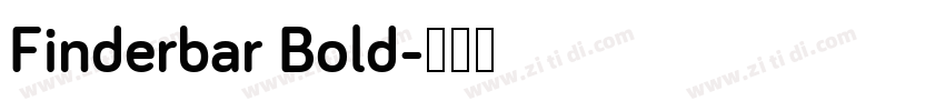 Finderbar Bold字体转换